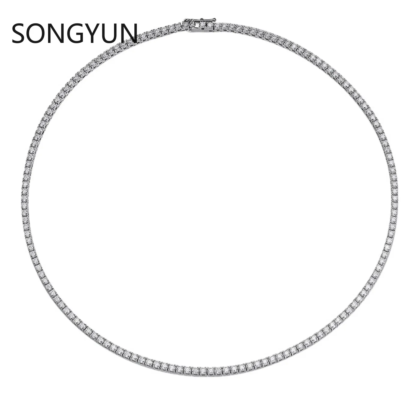 SongYun Luxury Jewelry 925 Sterling Silver Tennis Chain Necklace For Women Men Moissanite Diamond Tennis Necklaces Fine Jewelry
SongYun Luxury Jewelry 925 Sterling Silver Tennis Chain Necklace For Women Men Moissanite Diamond Tennis Necklaces Fine Jewelry
