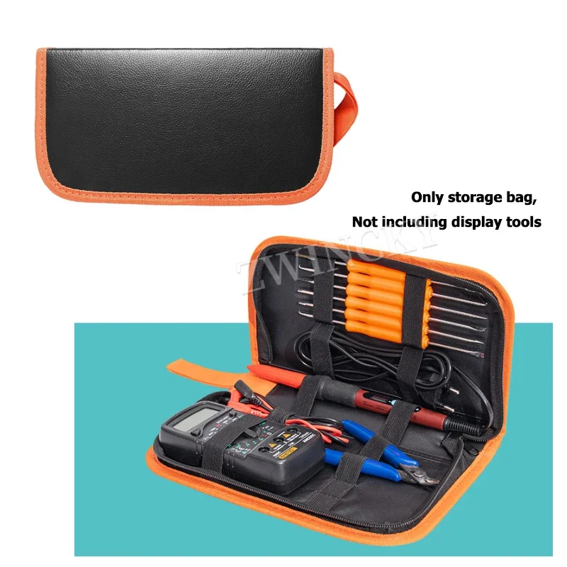 New Multimeter Leatherwear Bag Mini Tools Storage Bag Durable Waterproof And Shockproof soldering iron Bag Organizer Accessories
New Multimeter Leatherwear Bag Mini Tools Storage Bag Durable Waterproof And Shockproof soldering iron Bag Organizer Accessories