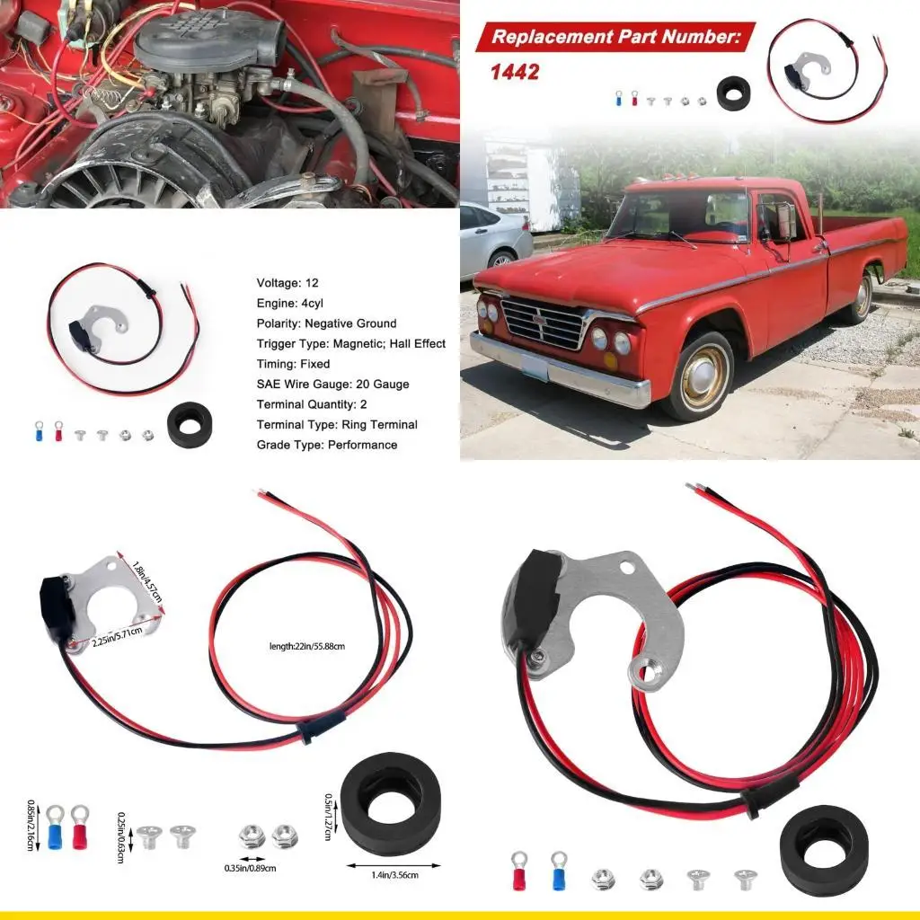 SZCH Metal Electronic Ignition Coil Easy Installation for IHC 4 Cylinders 1442 Automotive Accessories Replacement Part
SZCH Metal Electronic Ignition Coil Easy Installation for IHC 4 Cylinders 1442 Automotive Accessories Replacement Part