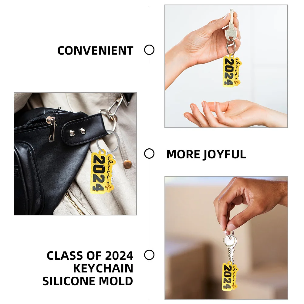 4 шт., силиконовая форма для выпускного кулона, класс 2024 года, брелок для ключей, DIY формы, принадлежности для рукоделия из смолы, силиконовая форма, формы для ключей с градацией
4 шт., силиконовая форма для выпускного кулона, класс 2024 года, брелок для ключей, DIY формы, принадлежности для рукоделия из смолы, силиконовая форма, формы для ключей с градацией