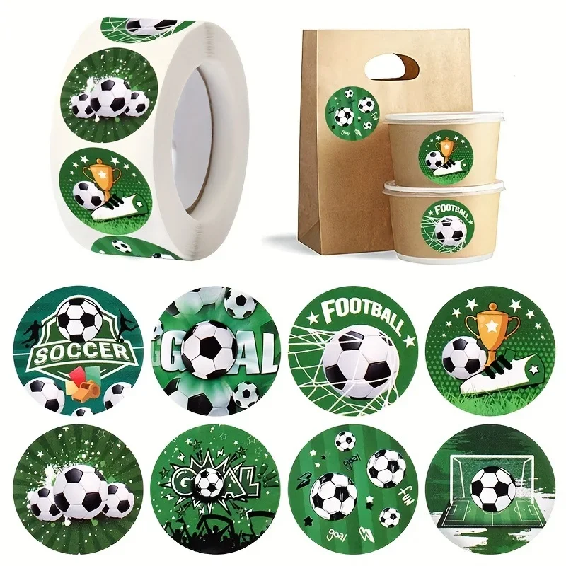 500 Pcs Soccer Stickers 1inch Self-Adhesive Sports Ball Sticker Labels Roll for Sports Party Supplies, Team Gift, Birthday Party
500 Pcs Soccer Stickers 1inch Self-Adhesive Sports Ball Sticker Labels Roll for Sports Party Supplies, Team Gift, Birthday Party