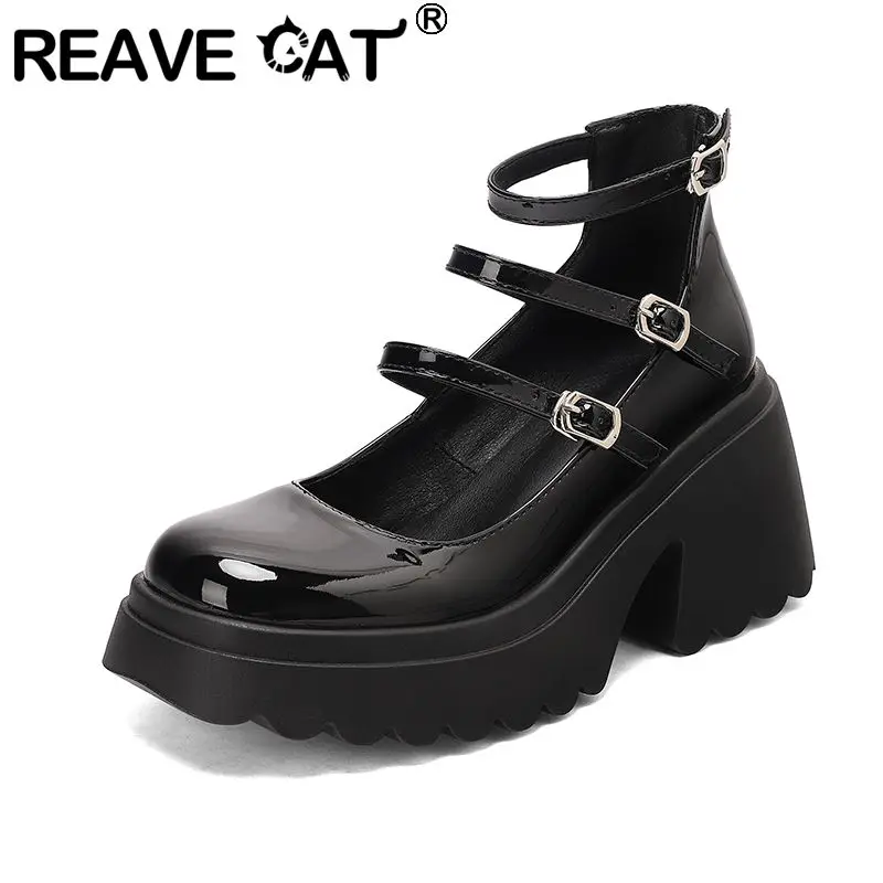 Туфли-лодочки REAVE CAT красные женские, с круглым носком, на каблуке 8 см, на платформе, с ремешком на пряжке, блестящие, в стиле Мэри Джейн, в стиле Лолита, ручная работа
Туфли-лодочки REAVE CAT красные женские, с круглым носком, на каблуке 8 см, на платформе, с ремешком на пряжке, блестящие, в стиле Мэри Джейн, в стиле Лолита, ручная работа