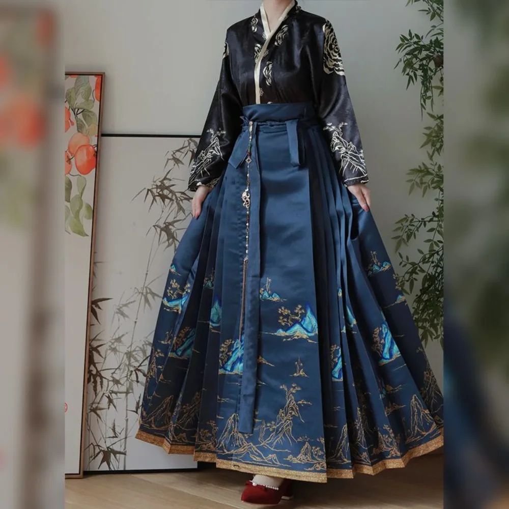 Original Ming Dynasty Hanfu Set - Mamian Skirt Elegant Traditional Costume Autumn Daily Wear Modernized Hanbok Women
Original Ming Dynasty Hanfu Set - Mamian Skirt Elegant Traditional Costume Autumn Daily Wear Modernized Hanbok Women