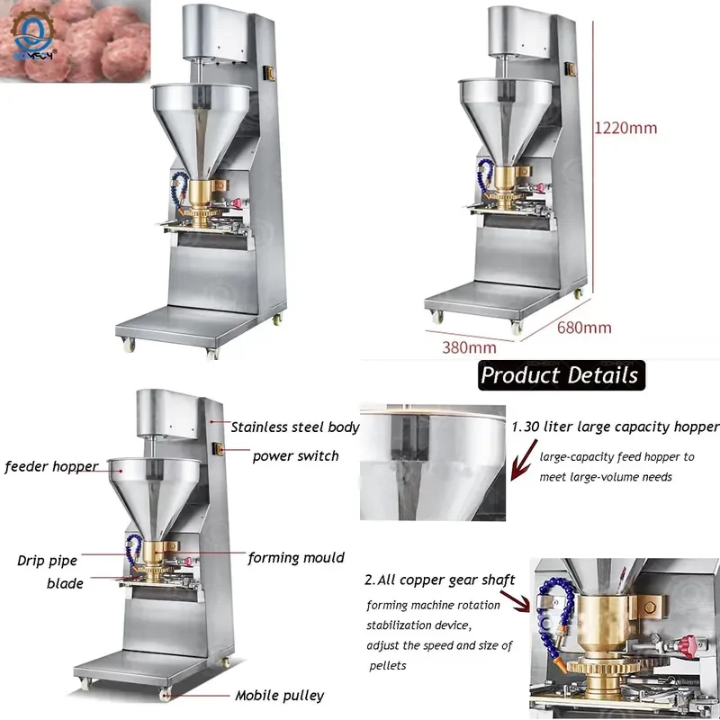 2026 DE QDMECH Industrial Automatic Stuffed Meatball Making Machine with CE Certificate
2026 DE QDMECH Industrial Automatic Stuffed Meatball Making Machine with CE Certificate