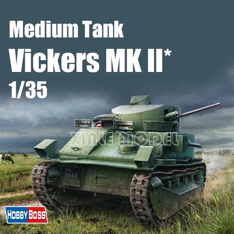 Комплект модели пластикового танка Trumpeter 83880 21DWSXG Vickers, средний танк MK II * 1/35
Комплект модели пластикового танка Trumpeter 83880 21DWSXG Vickers, средний танк MK II * 1/35