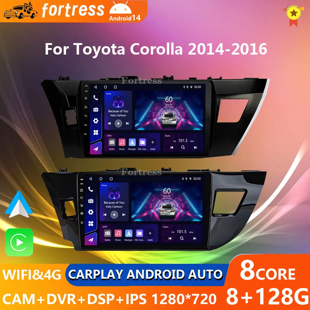 9“ Android14 OS For Toyota Corolla Ralink 2013 - 2016 Car Radio Stereo Multimedia Video GPS Navigation Player QLED screen BT 5.0
9“ Android14 OS For Toyota Corolla Ralink 2013 - 2016 Car Radio Stereo Multimedia Video GPS Navigation Player QLED screen BT 5.0