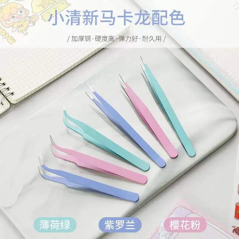 Color Hand Account Tweezers Blunt Head Stainless Steel Elbow Straight Edge Pointed Stationery Macarone Tweezers Pick-Up Tool 1pc
Color Hand Account Tweezers Blunt Head Stainless Steel Elbow Straight Edge Pointed Stationery Macarone Tweezers Pick-Up Tool 1pc