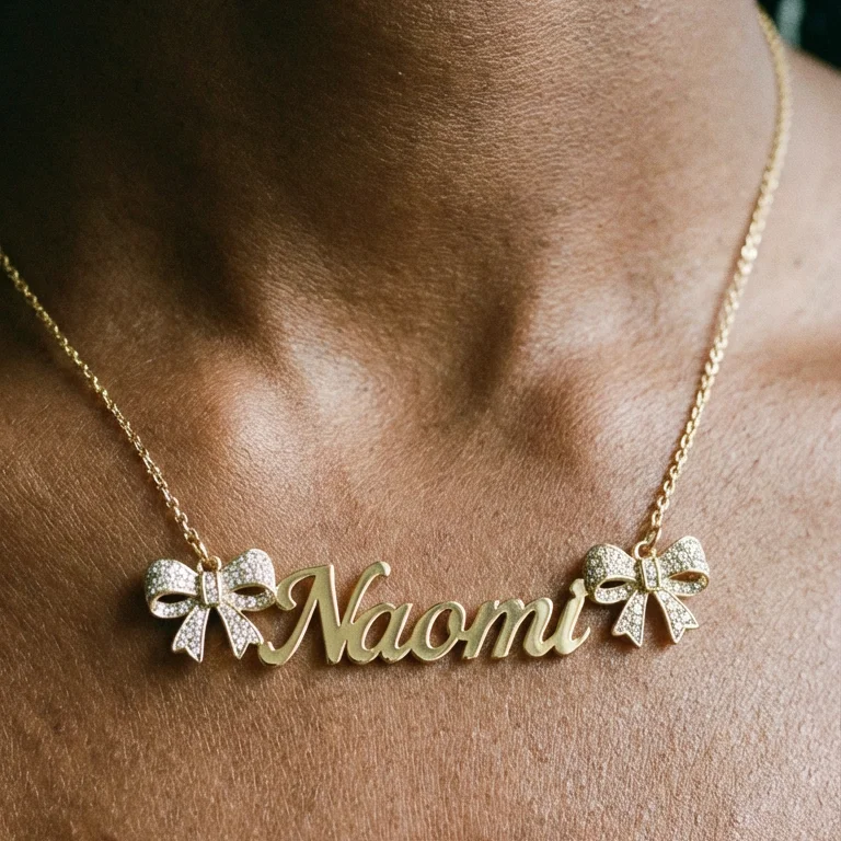3D Copper Personalized Double Zirconia Ribbon Bow Name Necklace Custom Luxury Mother's Day Gift Custom Jewelry for Women
3D Copper Personalized Double Zirconia Ribbon Bow Name Necklace Custom Luxury Mother's Day Gift Custom Jewelry for Women