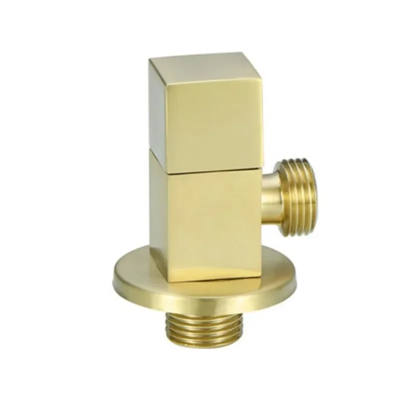 brushed gold Square Angle Valve Shut Off Water Stop Valve For Faucet and Toile Wall Mounted G1/2 Inlet and Outlet
brushed gold Square Angle Valve Shut Off Water Stop Valve For Faucet and Toile Wall Mounted G1/2 Inlet and Outlet