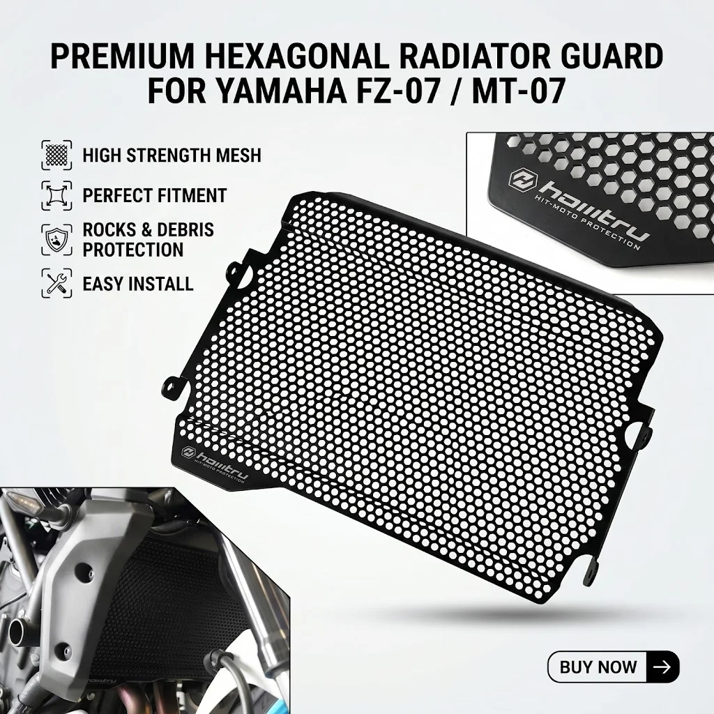 Защитная решетка радиатора для мотоцикла Yamaha MT07 MT-07 2014-2025
Защитная решетка радиатора для мотоцикла Yamaha MT07 MT-07 2014-2025