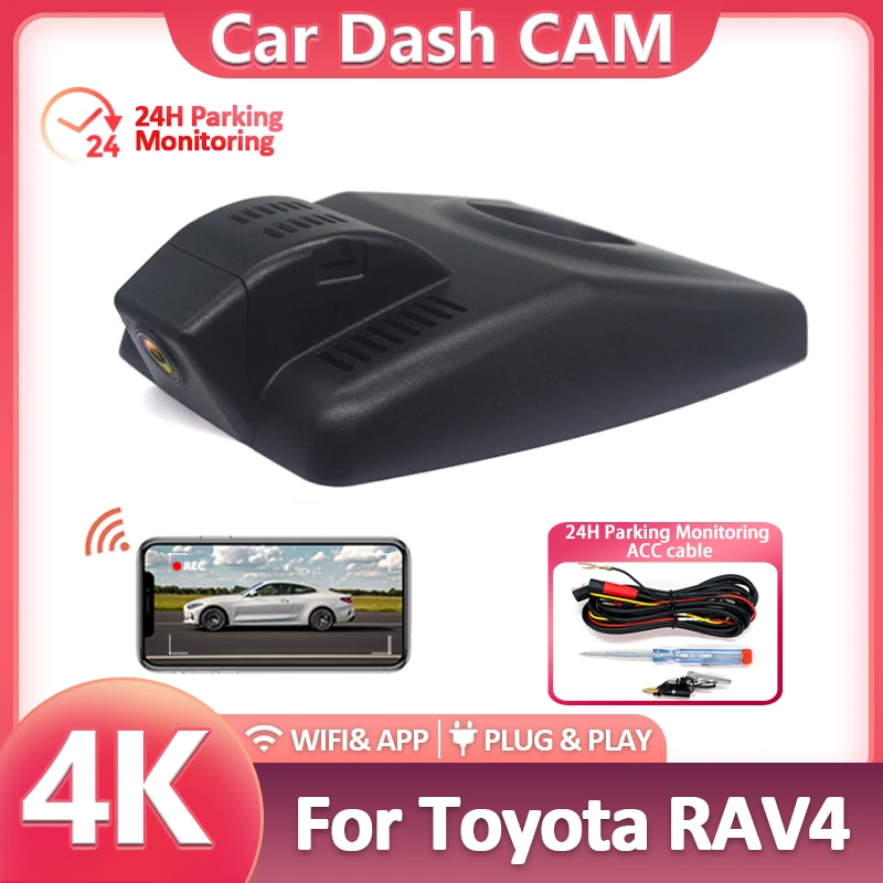4K Plug and play WiFi Car DVR For Toyota RAV4 XA50 XA40 2022~2025,Dual Lens With & APP Control 4K Dashcam Devices Accessories
4K Plug and play WiFi Car DVR For Toyota RAV4 XA50 XA40 2022~2025,Dual Lens With & APP Control 4K Dashcam Devices Accessories
