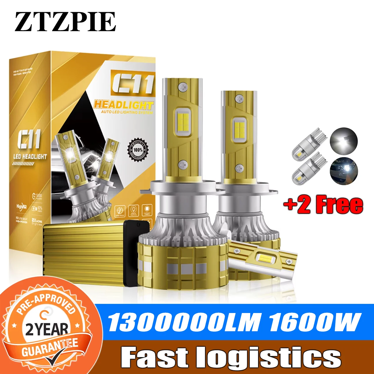 ZTZPIE 6000K HB3 HB4 9005 9006 H1 H7 H4 H11 Лампа светодиодная CSP 3570 Высокомощная автомобильная фара Противотуманная фара 1600 Вт 1300000LM
ZTZPIE 6000K HB3 HB4 9005 9006 H1 H7 H4 H11 Лампа светодиодная CSP 3570 Высокомощная автомобильная фара Противотуманная фара 1600 Вт 1300000LM