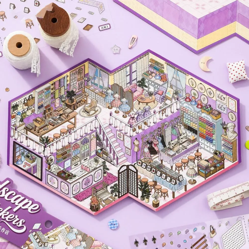 New Store Management Series Miniature Landscape Sticker DIY PET 3D Landscape Sticker Large Size Cartoon Cabin Scene Sticker
New Store Management Series Miniature Landscape Sticker DIY PET 3D Landscape Sticker Large Size Cartoon Cabin Scene Sticker