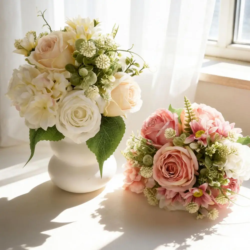 Faux Hydrangea Bouquet Artificial Flower Arrangement Artificial Flowers Bouquet with Mixed Faux Roses Hydrangea Stems Wedding
Faux Hydrangea Bouquet Artificial Flower Arrangement Artificial Flowers Bouquet with Mixed Faux Roses Hydrangea Stems Wedding