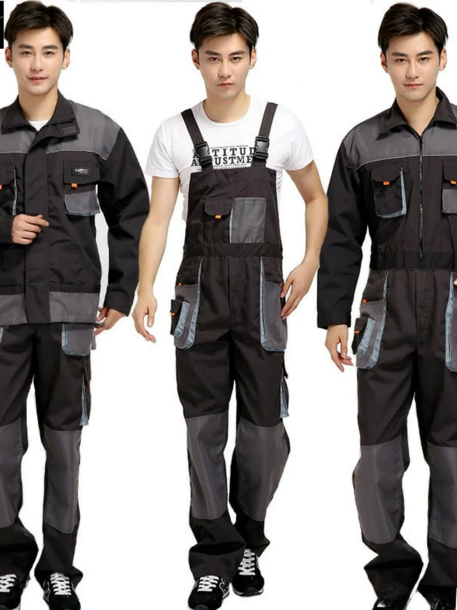 Мужской рабочий костюм-комбинезон с множеством карманов для сварки и ремонта, из смесовой хлопковой ткани, влагоотводящий
Мужской рабочий костюм-комбинезон с множеством карманов для сварки и ремонта, из смесовой хлопковой ткани, влагоотводящий