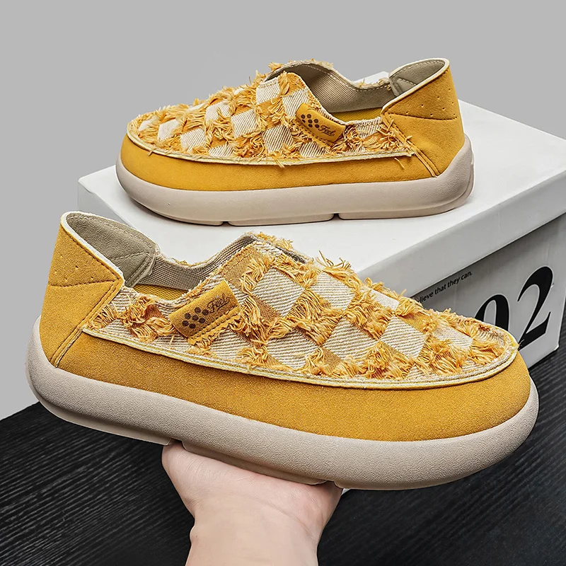 2026 Spring Summer New Men's Slip-On Casual Shoes, Breathable Denim Loafers, Trendy Korean Style Shoes for Teens
2026 Spring Summer New Men's Slip-On Casual Shoes, Breathable Denim Loafers, Trendy Korean Style Shoes for Teens