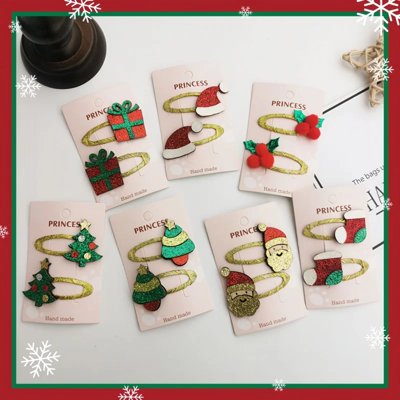 Exquisite Cute Glitter Christmas Hair Clips Children Elk Snowflake Bangs Hairpin Sequin Baby Girls Headwear Kids Accessories
Exquisite Cute Glitter Christmas Hair Clips Children Elk Snowflake Bangs Hairpin Sequin Baby Girls Headwear Kids Accessories