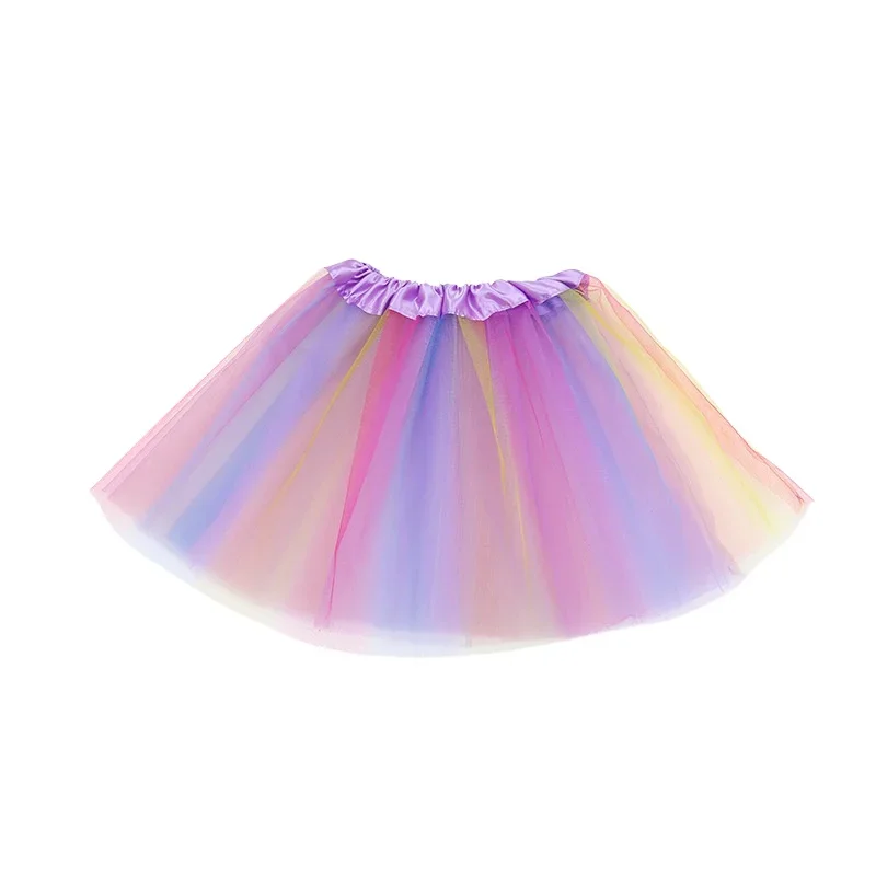 Girls Cheerleading Rainbow Tutu Skirt Child Dance Party Ballet Tulle Tutu Skirt 3 Layers Princess Birthday Party Gift 2-8 Years 
Girls Cheerleading Rainbow Tutu Skirt Child Dance Party Ballet Tulle Tutu Skirt 3 Layers Princess Birthday Party Gift 2-8 Years