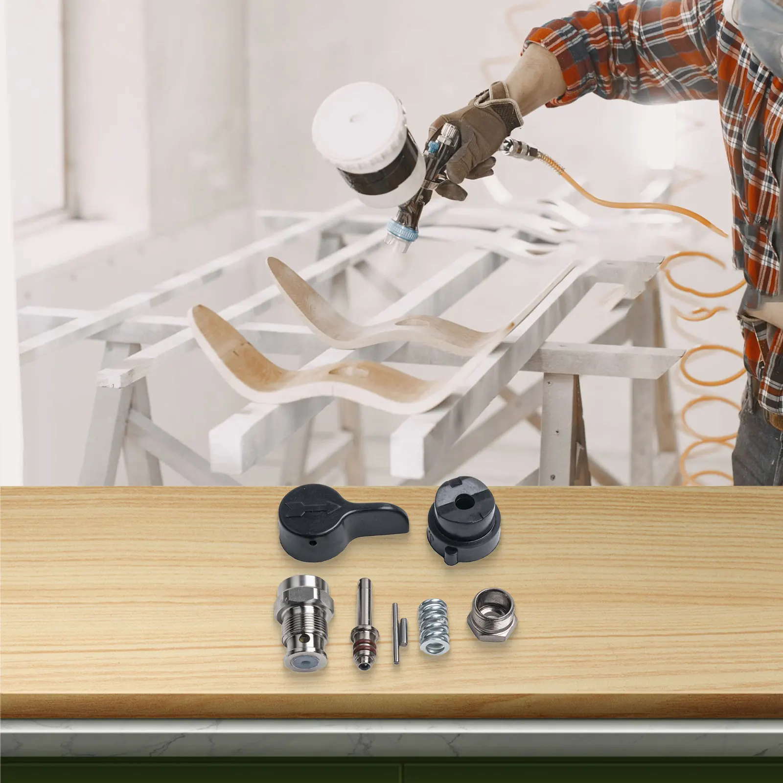 Robust Steel Made Return Valve Set Perfectly Fits Many Airless Spray Machines Including Model Series Like For 395
Robust Steel Made Return Valve Set Perfectly Fits Many Airless Spray Machines Including Model Series Like For 395