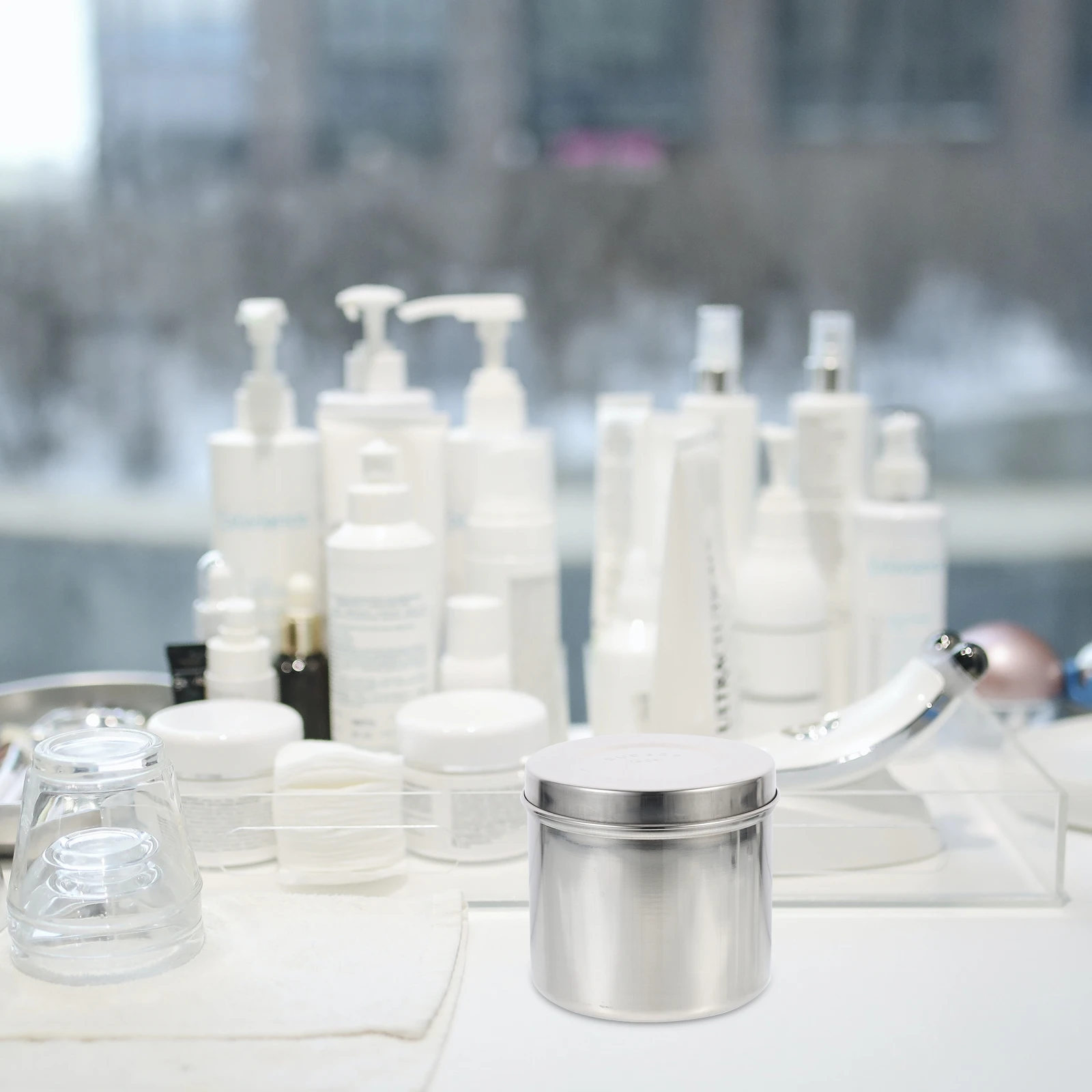 Dressing Ointment Jar Soap Salts Locker Airtight Coffee Salad Jars Silver Storage Stainless Steel Lid
Dressing Ointment Jar Soap Salts Locker Airtight Coffee Salad Jars Silver Storage Stainless Steel Lid