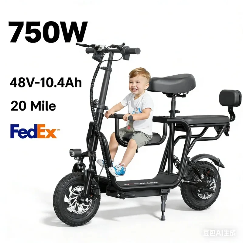 Seated Adult Electric Scooter, 48V,750W Motor, 20-Mile Range, 17.4-18.75mph, Dual Brakes, 14 Tires, Customized
Seated Adult Electric Scooter, 48V,750W Motor, 20-Mile Range, 17.4-18.75mph, Dual Brakes, 14 Tires, Customized