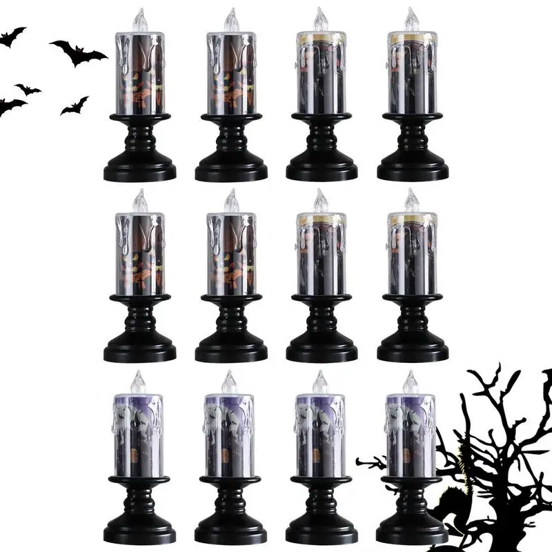 12pcs LED Candle Lights Flameless Battery Operated Halloween LED Lights Shiny Decorative Candle Lights for Dining Table Party
12pcs LED Candle Lights Flameless Battery Operated Halloween LED Lights Shiny Decorative Candle Lights for Dining Table Party