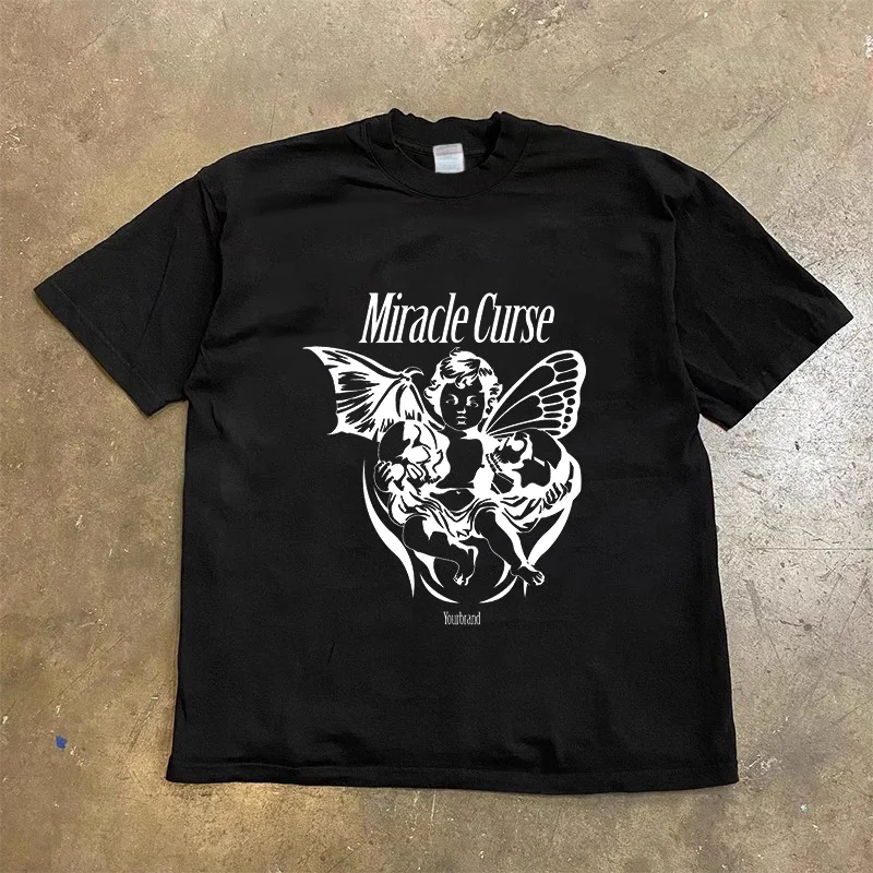 New American Y2K men's and women's T-shirt pullover, oversized angel and devil print T-shirt casual short sleeved couple T-shirt
New American Y2K men's and women's T-shirt pullover, oversized angel and devil print T-shirt casual short sleeved couple T-shirt