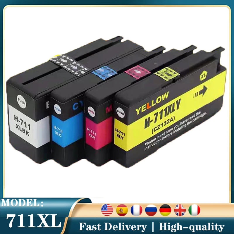 For HP 711 711XL Compatible Ink Cartridge For HP711 Replacement Ink Cartridge For HP DesignJet T120 T520 Inkjet Printer
For HP 711 711XL Compatible Ink Cartridge For HP711 Replacement Ink Cartridge For HP DesignJet T120 T520 Inkjet Printer