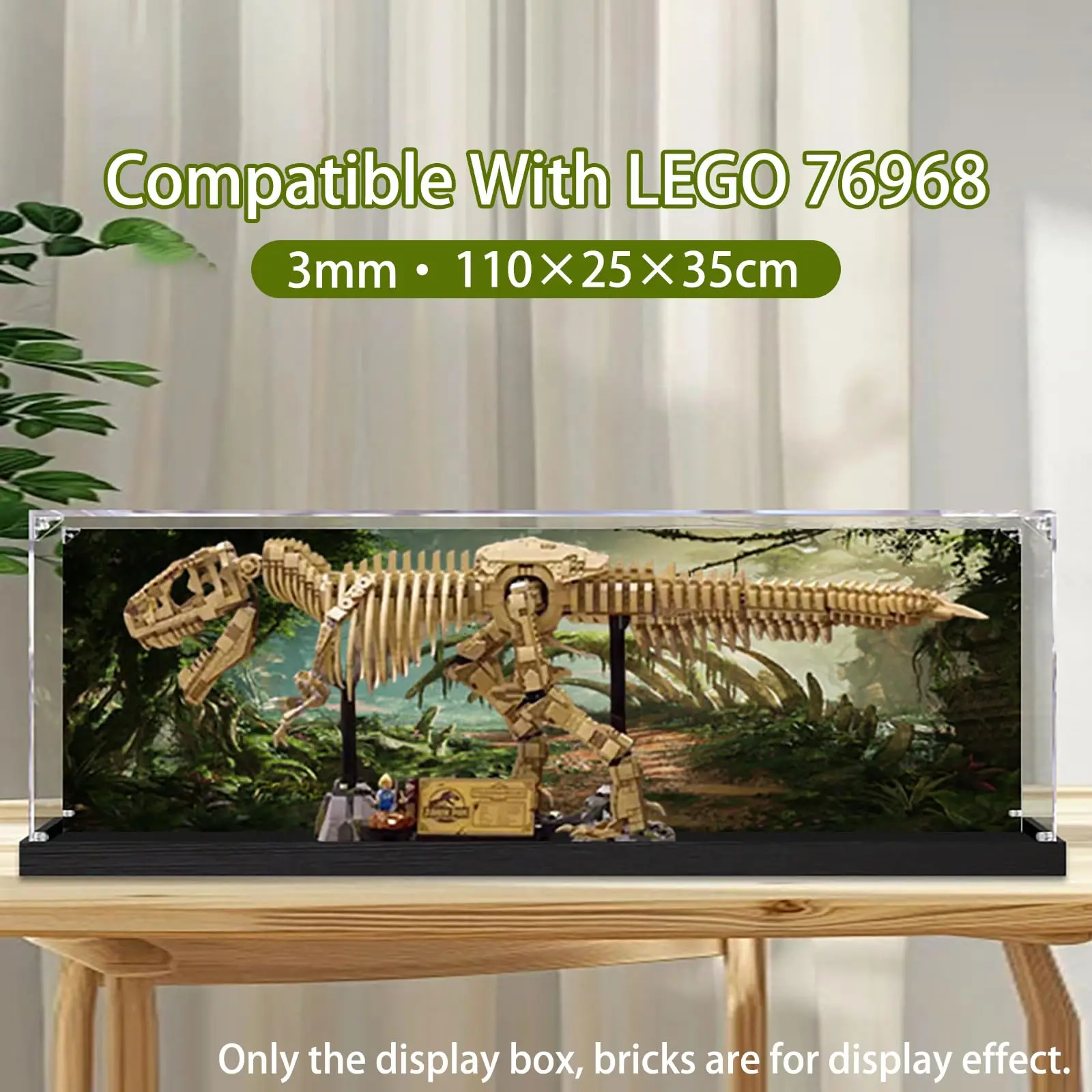 Acrylic Display Box for Lego 76968 Dinosaur fossil: Tyrannosaurus Rex Model,Clear Dustproof Display Case (Without Model Bricks)
Acrylic Display Box for Lego 76968 Dinosaur fossil: Tyrannosaurus Rex Model,Clear Dustproof Display Case (Without Model Bricks)