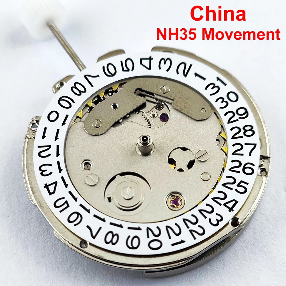 China Made NH35 Automatic Mechanical Movement High Accuracy 24 Jewels Mod Watch Replacement Japan NH35A NH35 Movement
China Made NH35 Automatic Mechanical Movement High Accuracy 24 Jewels Mod Watch Replacement Japan NH35A NH35 Movement