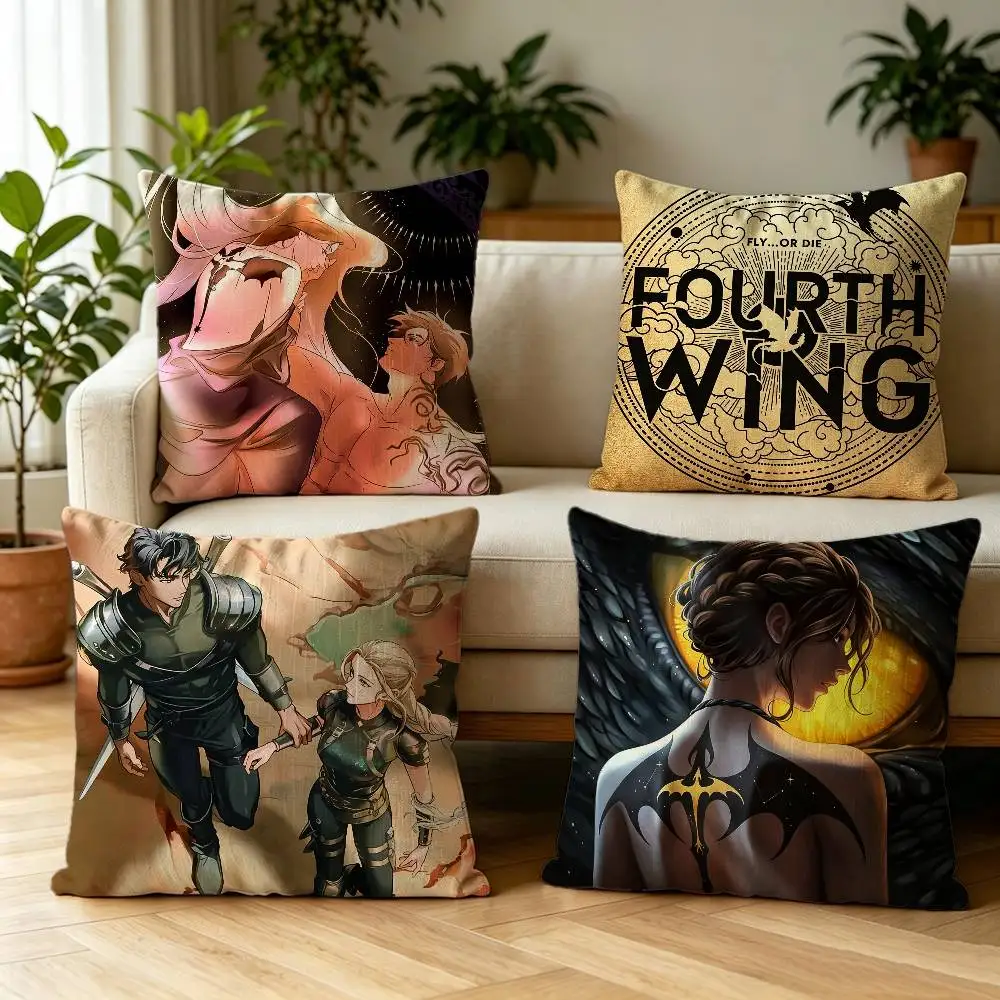 Novel Fourth Wing Double-sided print Pillow Case for Sofa Living Room Home office Decor Protective Cover
Novel Fourth Wing Double-sided print Pillow Case for Sofa Living Room Home office Decor Protective Cover