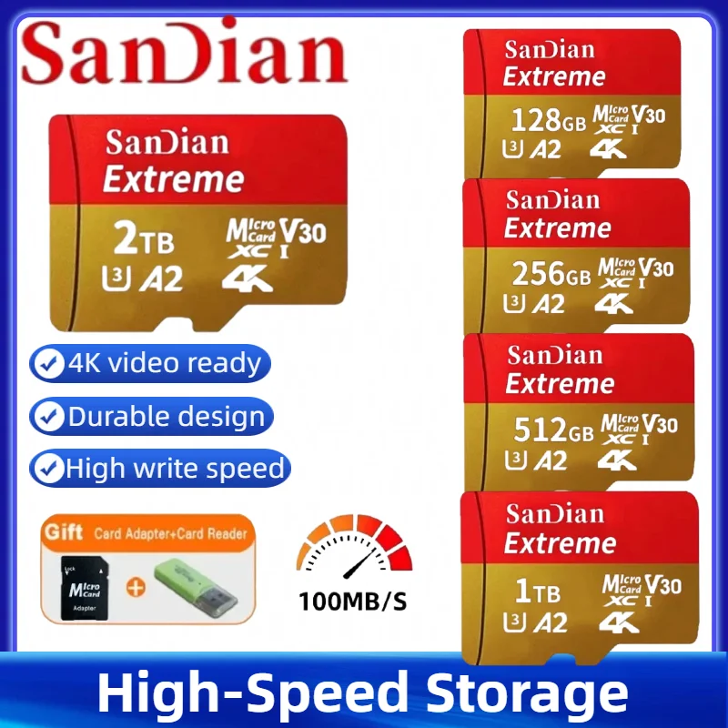 Original Mini Portable Micro TF SD Card Class10 128GB 256GB 1TB Memory Card for Drone Camera and Mobile Devices
Original Mini Portable Micro TF SD Card Class10 128GB 256GB 1TB Memory Card for Drone Camera and Mobile Devices