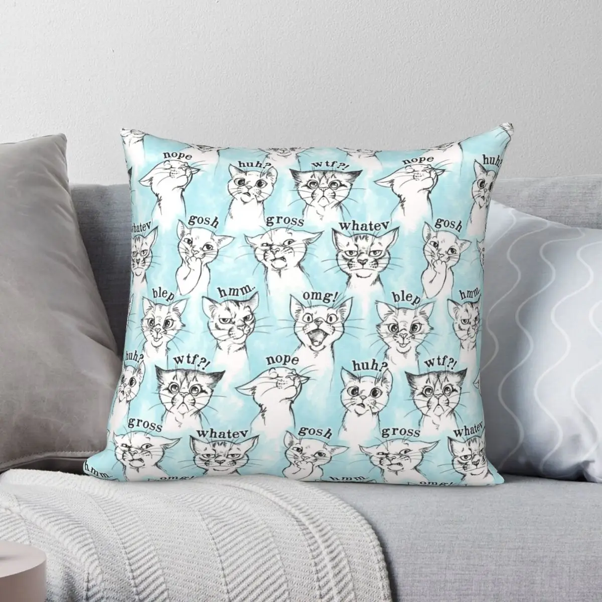 Cat Expreshuns Square Pillowcase Polyester Linen Velvet Creative Zip Decor Pillow Case Home Cushion Cover
Cat Expreshuns Square Pillowcase Polyester Linen Velvet Creative Zip Decor Pillow Case Home Cushion Cover