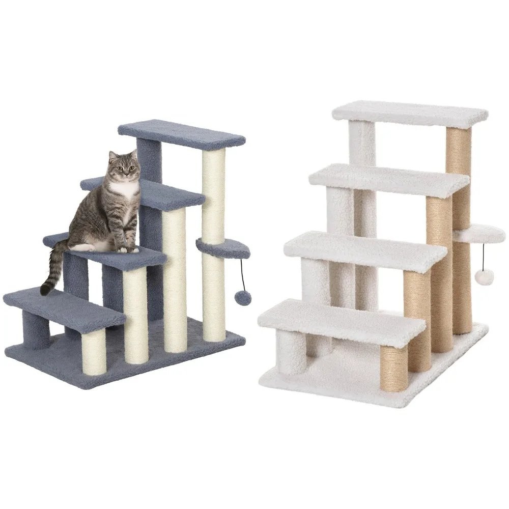 Cat Tree, Cat Tower Cat Stair Steps with Scratching Post
Cat Tree, Cat Tower Cat Stair Steps with Scratching Post