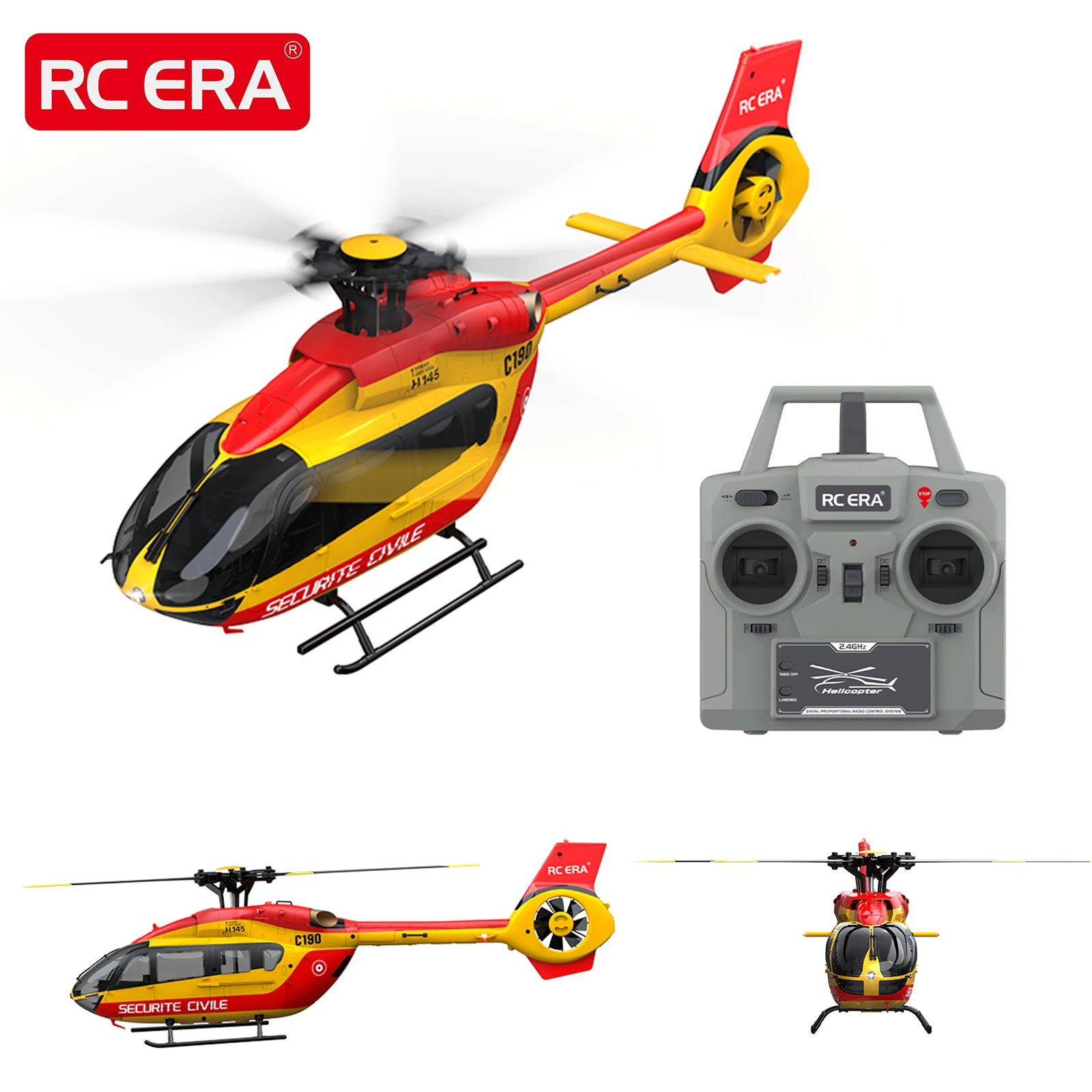 RC ERA C190 H145 1:30 Scale Optical Flow Positioning Gyro Stabilized RC Helicopter Remote Control Aircraft Hobby Toys for Adult
RC ERA C190 H145 1:30 Scale Optical Flow Positioning Gyro Stabilized RC Helicopter Remote Control Aircraft Hobby Toys for Adult