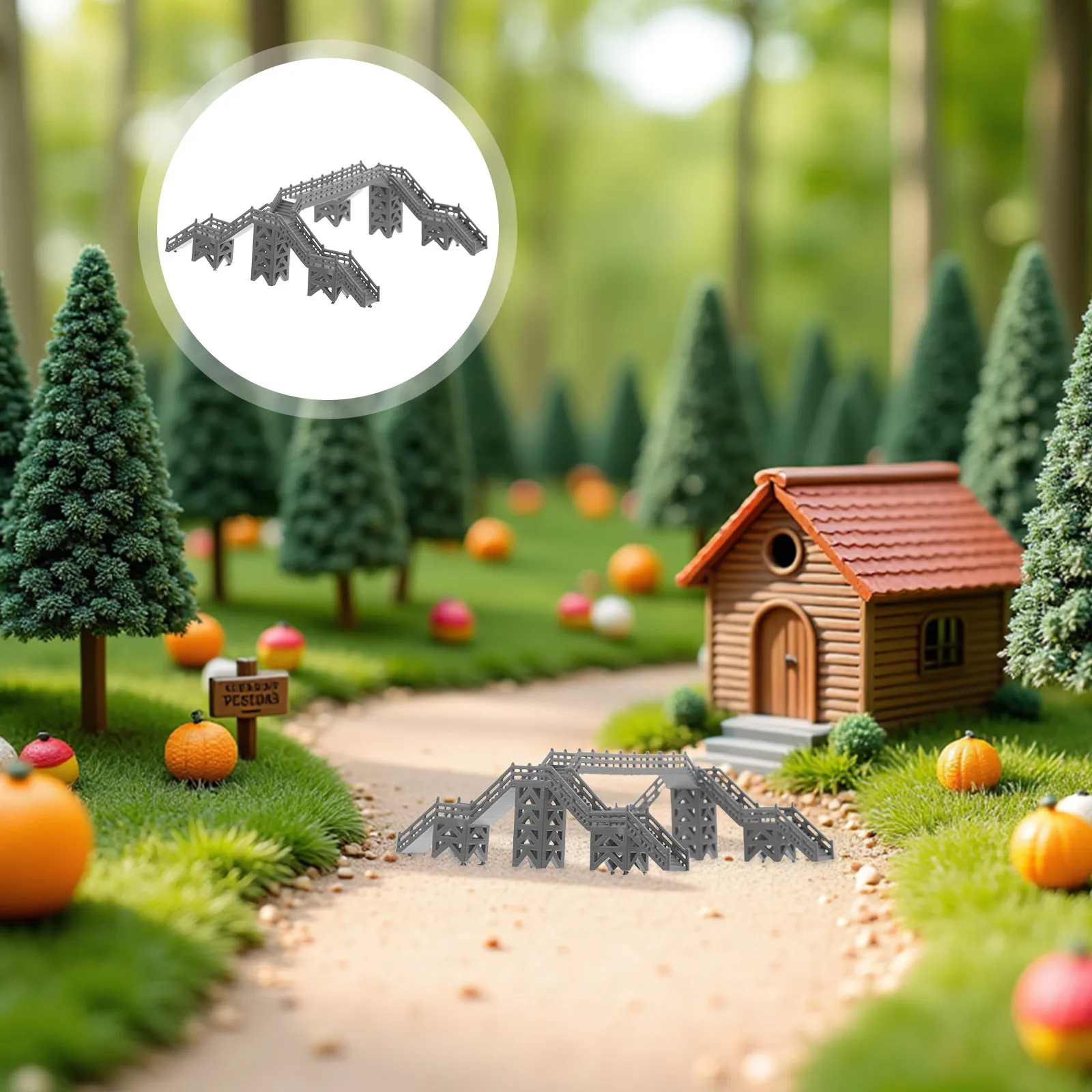Miniature Footbridge for DIY Sand Table Train Accessories Pedestrian Bridge Decoration Railway Layout Small Plastic Footbridge
Miniature Footbridge for DIY Sand Table Train Accessories Pedestrian Bridge Decoration Railway Layout Small Plastic Footbridge