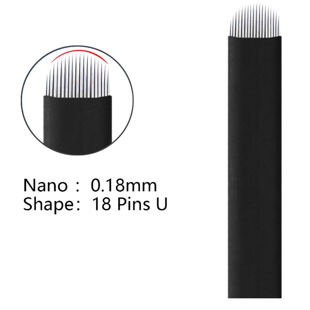 U Shape 50Pcs Disposable Microblading Needles,Yoomay Permanent Makeup Supplies Manual Eyebrow Shading Blades (0.18mm 18 U Pins)
U Shape 50Pcs Disposable Microblading Needles,Yoomay Permanent Makeup Supplies Manual Eyebrow Shading Blades (0.18mm 18 U Pins)