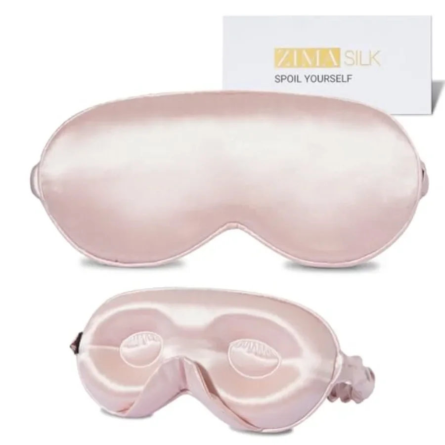 ZIMASILK Adjustable 22 Momme 100% Mulberry Silk Sleep Mask, Upgraded 3D Contoured Cup Eye Mask for Sleeping, Super Soft and Bre
ZIMASILK Adjustable 22 Momme 100% Mulberry Silk Sleep Mask, Upgraded 3D Contoured Cup Eye Mask for Sleeping, Super Soft and Bre