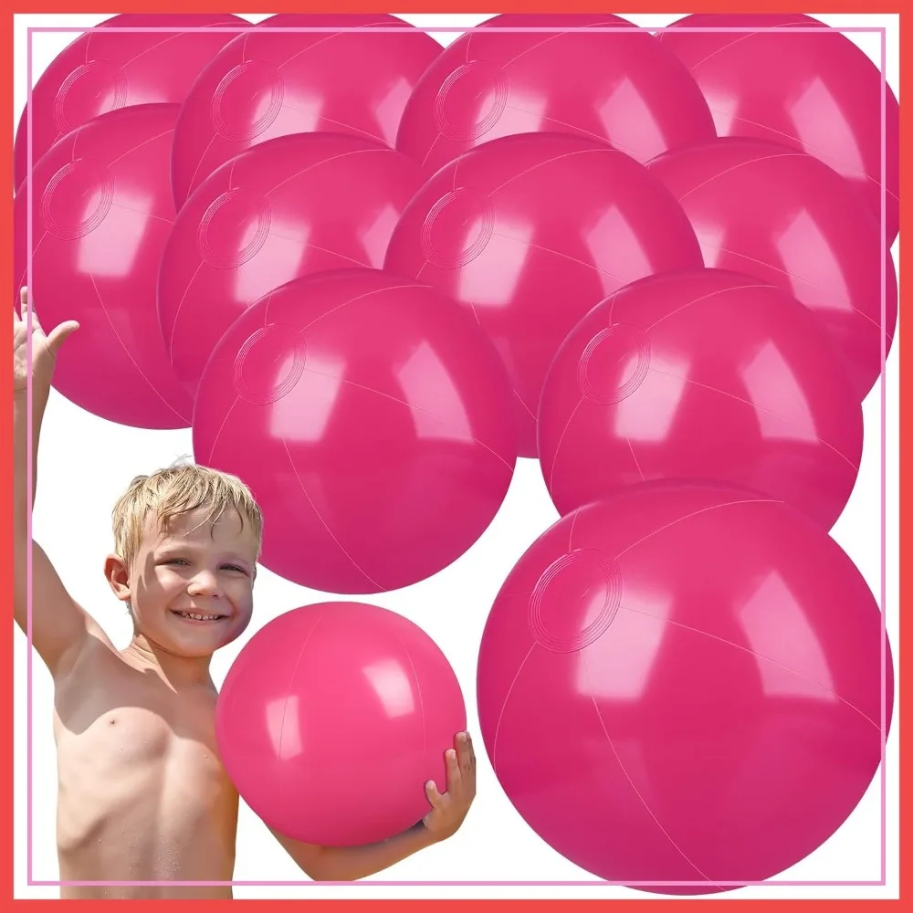 12 Pack Inflatable Beach Balls, 12 Inch Large Floating Balls for Pool, Summer Party Favors, Outdoor Activities (Pink)
12 Pack Inflatable Beach Balls, 12 Inch Large Floating Balls for Pool, Summer Party Favors, Outdoor Activities (Pink)