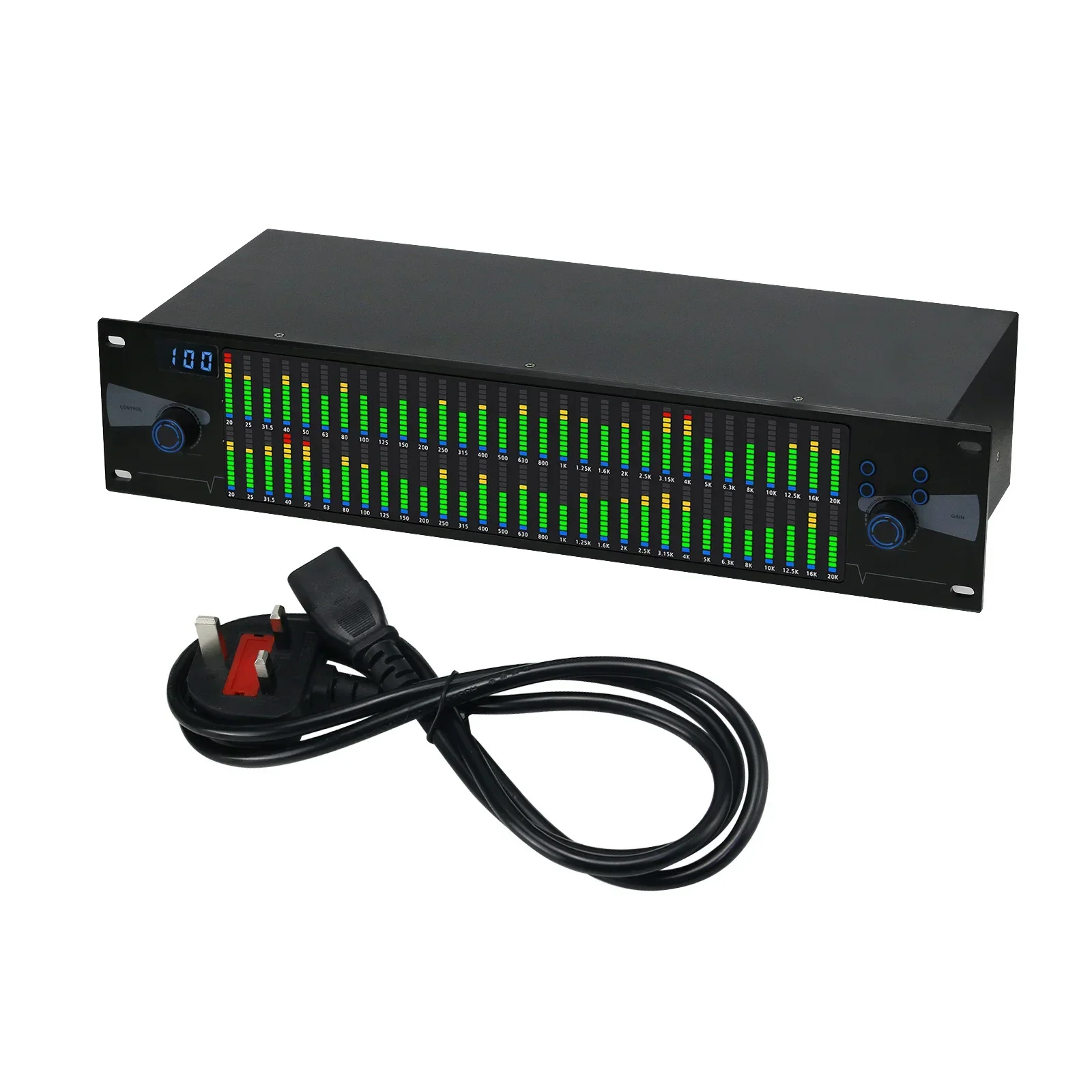Professional Graphic Equalizer Digital Equalizer Dual 31-Band Spectrum Display for Stage Home Uses
Professional Graphic Equalizer Digital Equalizer Dual 31-Band Spectrum Display for Stage Home Uses
