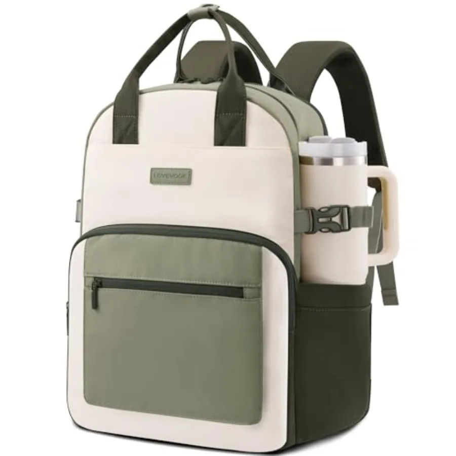 Laptop Backpack for Women - Stylish Work Backpack with Large Cup Holder, Waterproof College Teacher Backpack, Green
Laptop Backpack for Women - Stylish Work Backpack with Large Cup Holder, Waterproof College Teacher Backpack, Green