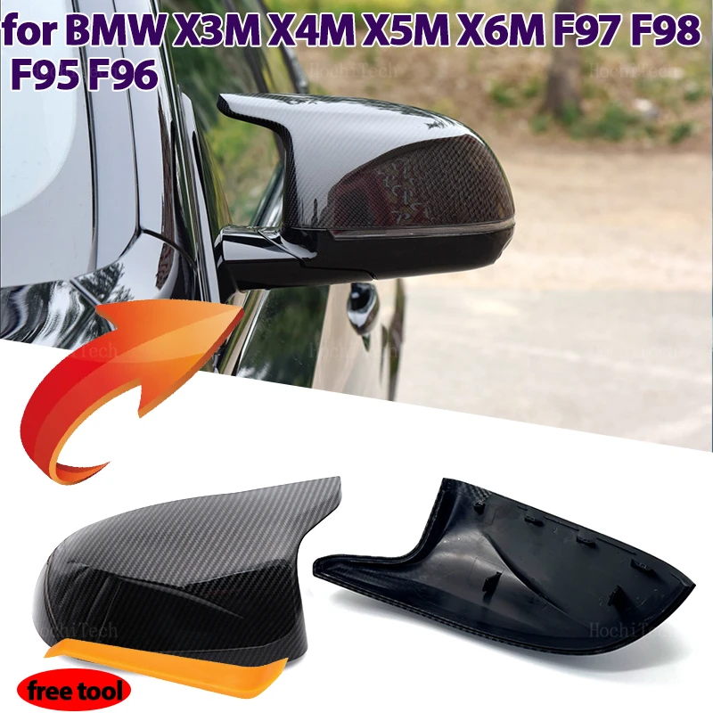 Carbon Fiber Gloss Black Replacement Rearview Side Mirror Covers Cap For BMW X3M F97 X4M F98 2019-2023 X5M F95 X6M F96 2020-2023
Carbon Fiber Gloss Black Replacement Rearview Side Mirror Covers Cap For BMW X3M F97 X4M F98 2019-2023 X5M F95 X6M F96 2020-2023