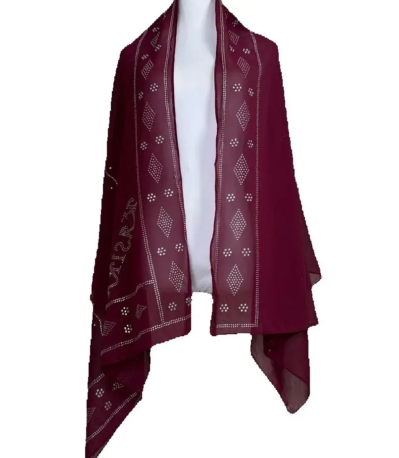 Оптовая продажа, однотонный африканский мусульманский шарф, хиджаб, шифоновая маленькая шаль, платок с блестящими стразами и бриллиантами для летнего и зимнего использования
Оптовая продажа, однотонный африканский мусульманский шарф, хиджаб, шифоновая маленькая шаль, платок с блестящими стразами и бриллиантами для летнего и зимнего использования