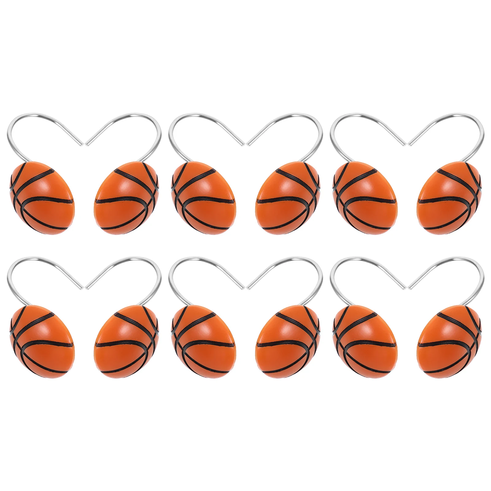 12 Pcs Shower Curtain Hooks Decorative Basketball Resin Bathroom Accessories Material Versatile Use Bath Curtains Holder
12 Pcs Shower Curtain Hooks Decorative Basketball Resin Bathroom Accessories Material Versatile Use Bath Curtains Holder