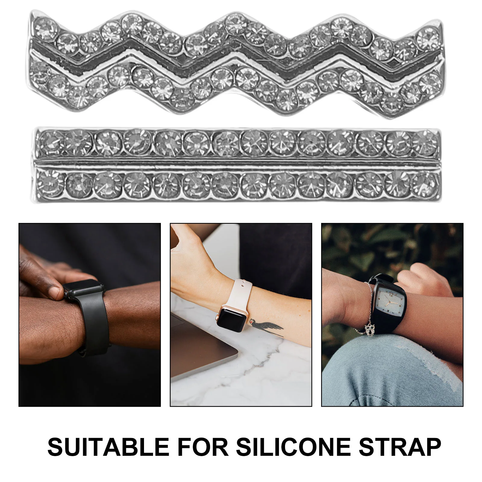3 Pcs Charm Silicone Loops Ring Smartwatch Strap Retro Decor Elegance Lightweight Proper Size
3 Pcs Charm Silicone Loops Ring Smartwatch Strap Retro Decor Elegance Lightweight Proper Size