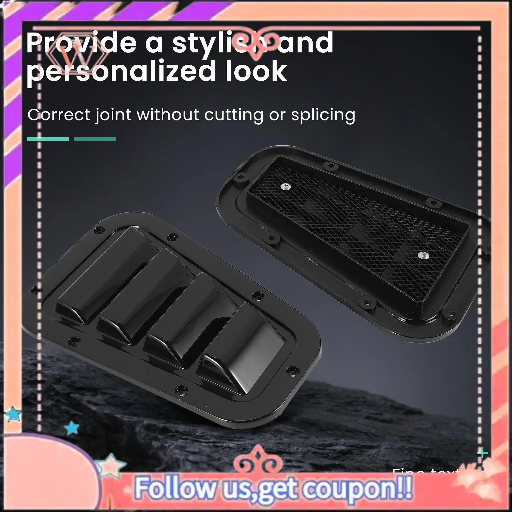 Durable Car Front Engine Hood Bonnet Side Trim Cover Air Outlet Flow Intake Scoop Vent Snow Cover For Land Rover Defender 04-19
Durable Car Front Engine Hood Bonnet Side Trim Cover Air Outlet Flow Intake Scoop Vent Snow Cover For Land Rover Defender 04-19