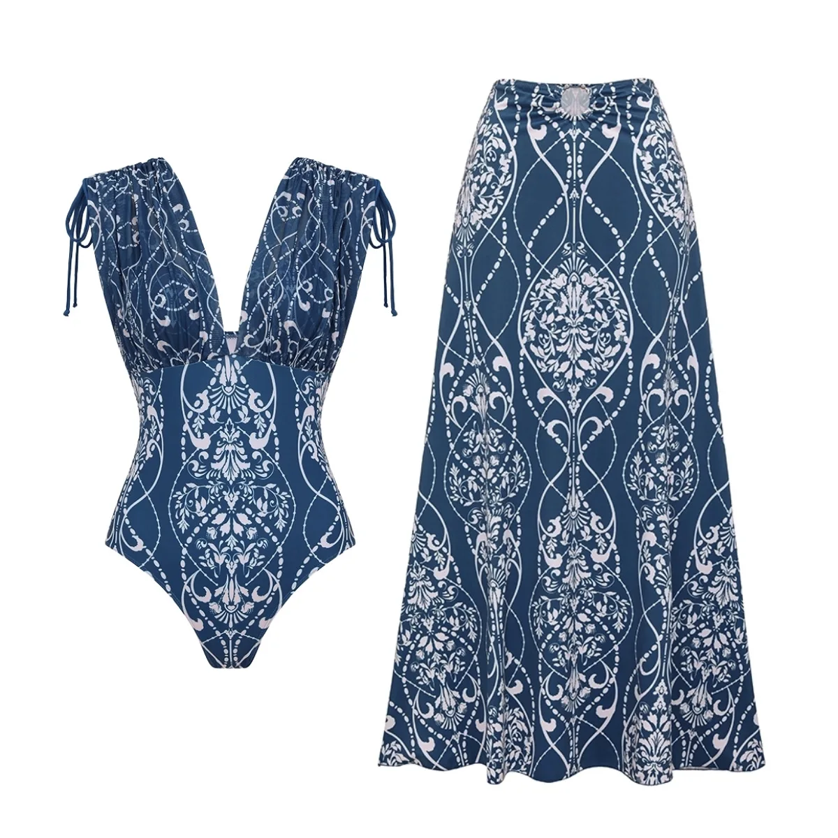 New 2PC Swimsuit 2026 Bandeau Biquini Sexy Bikini Women Swimwear Push Up Bathing Suits Female Long Skirt Beachwear Female
New 2PC Swimsuit 2026 Bandeau Biquini Sexy Bikini Women Swimwear Push Up Bathing Suits Female Long Skirt Beachwear Female