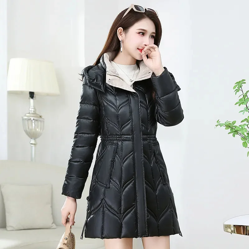 Down Jacket Women Parkas Women's 2026 Winter New Temperament Warm Cotton Padded Coat Long Cotton Jackets Hooded Female Outerwear
Down Jacket Women Parkas Women's 2026 Winter New Temperament Warm Cotton Padded Coat Long Cotton Jackets Hooded Female Outerwear