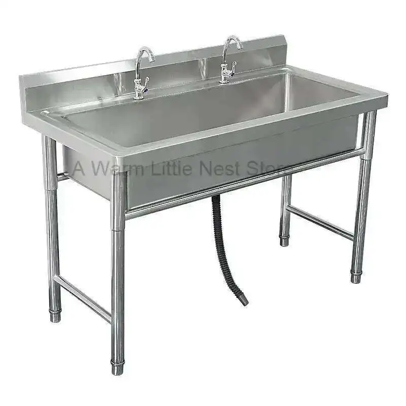 Commercial Stainless Steel Kitchen Sinks Single Washing Sinks Integrated for Restaurant School Custom Wash Basin with Bracket
Commercial Stainless Steel Kitchen Sinks Single Washing Sinks Integrated for Restaurant School Custom Wash Basin with Bracket