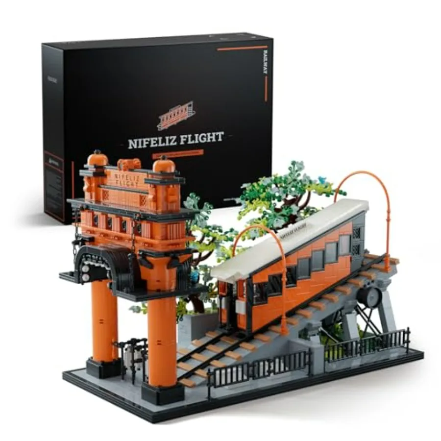 Flight Railway Building Set Vintage Cable Car Railway Display Model for Decor Memorable Festival Gift for Adults 2 892 PCS NF10
Flight Railway Building Set Vintage Cable Car Railway Display Model for Decor Memorable Festival Gift for Adults 2 892 PCS NF10